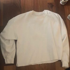 white crew neck